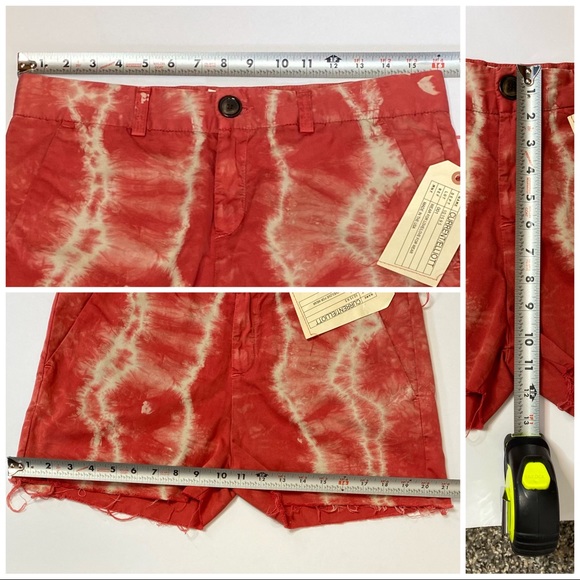Current/Elliot Sample Red Spark The Smart Short Tie Dye Shorts Waist 32” (WB-2) - Picture 8 of 9